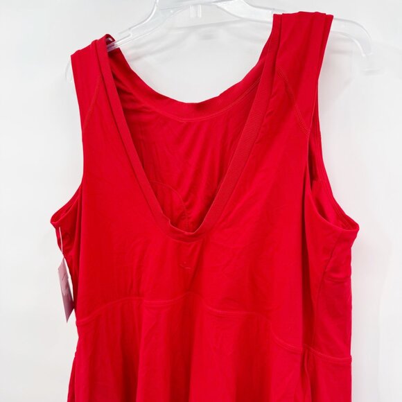 NEW JoyLab Game Day High Neck Low Back Active Dress - Red - Size 2X - Picture 7 of 10